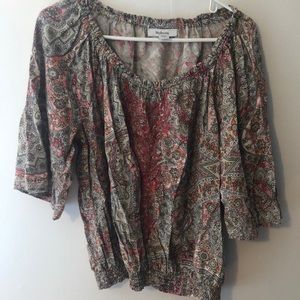 Style and Co wide sleeve blouse